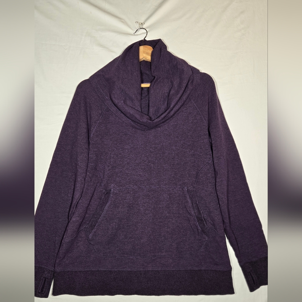 LL Bean Women's Purple Cowl Neck Sweater, GUC, Size L